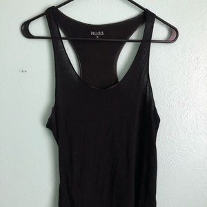 Black racerback tank